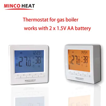 Регулатор на температурата на загряване на газов котел, ръчно управление, батерия тип АА, Термостат, Детски замък, умен Термостат, температурен Регулатор