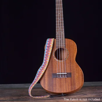 Регулируема Презрамка За хавайска китара Ukulele Меки Тъкани От Полиестер Презрамка с Печатни Модел с Окачен на Въжето китара аксесоари каишка за хавайска китара ukulele
