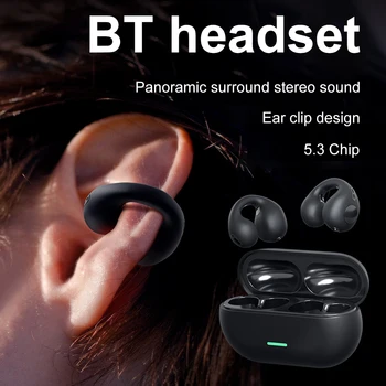 Скоба за ушите Bluetooth-съвместими слушалки 5.3 с микрофон Bluetooth-съвместима слушалка 300 часа в режим на готовност за спортната тренировка