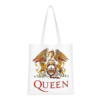 Скъпа чанта-тоут за пазаруване с queen Фреди Меркюри, множество парусиновая чанта за пазаруване в магазини с цитати на рок-звезда, певица