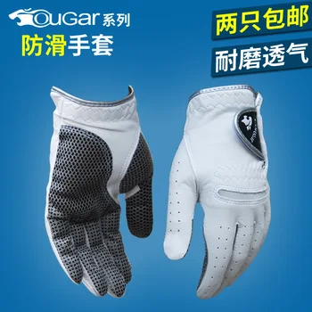 Трансгранични доставки ръкавици за голф, мъжки нескользящих диша ръкавици, ръкавици от овча кожа, както за лява, така и за дясната ръка в наличност