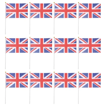 Флаг Union Jack, знамената на Британската Великобритания, Ръчен мини-машущая Британската пръчка, украса за партита, Обединеното Кралство, Ръчно изработени, Голямо Англия