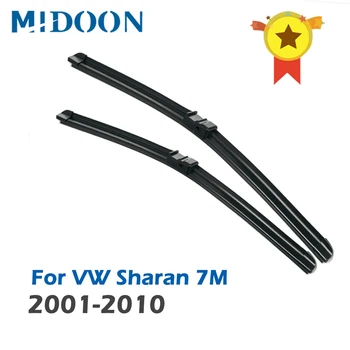 Четки на Предните чистачки MIDOON LHD и RHD за VW Sharan 7М 2001 - 2010 2009 2008 предното стъкло на Предното стъкло на Предната 28 