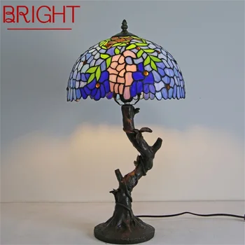 ЯРКАТА настолна лампа Tiffany Съвременен творчески декоративна Фигура на модел led лампа за Дома Спални