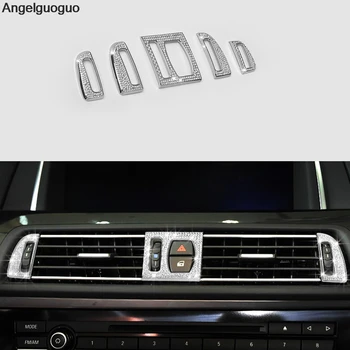 Angelguoguo Конзола AC климатик отдушник изходна капак Накладки за BMW серия 5 F10 F18 520li 525li 2011-2017