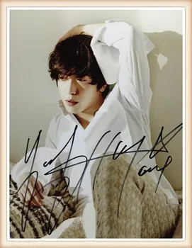 CNBLUE Jung Йонг Hwa с автограф 2015 One Fine Day подпис дръжка снимка 6 инча нова корейска безплатна доставка 01.2016 1